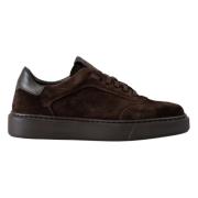 Bruine Leren Sneakers X1581 Calce , Brown , Heren