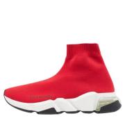 Pre-owned Fabric sneakers Balenciaga Vintage , Red , Dames