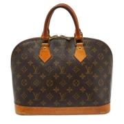 Pre-owned Leather pouches Louis Vuitton Vintage , Brown , Dames