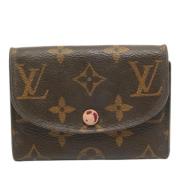 Pre-owned Coated canvas wallets Louis Vuitton Vintage , Brown , Dames