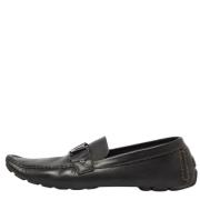 Pre-owned Leather flats Louis Vuitton Vintage , Black , Heren