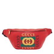 Pre-owned Leather gucci-bags Gucci Vintage , Red , Heren