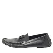 Pre-owned Leather flats Louis Vuitton Vintage , Black , Heren