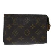 Pre-owned Canvas pouches Louis Vuitton Vintage , Brown , Dames