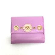 Pre-owned Leather wallets Salvatore Ferragamo Pre-owned , Purple , Dam...