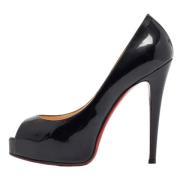 Pre-owned Leather heels Christian Louboutin Pre-owned , Black , Dames