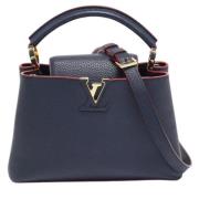 Pre-owned Leather handbags Louis Vuitton Vintage , Blue , Dames