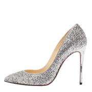 Pre-owned Fabric heels Christian Louboutin Pre-owned , Gray , Dames