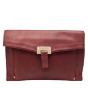 Pre-owned Leather clutches Jimmy Choo Pre-owned , Red , Dames