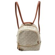 Pre-owned Coated canvas backpacks Michael Kors Pre-owned , White , Dam...