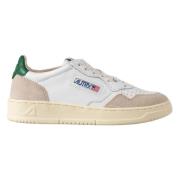 Retro Stijl Witte Leren Sneakers Autry , White , Dames