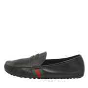 Pre-owned Leather flats Gucci Vintage , Black , Heren