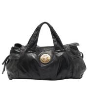 Pre-owned Leather totes Gucci Vintage , Black , Dames