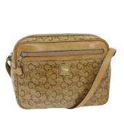 Pre-owned Canvas shoulder-bags Celine Vintage , Beige , Dames