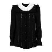 Elegante Zwarte Blouse Outlet Prijs Pinko , Black , Dames