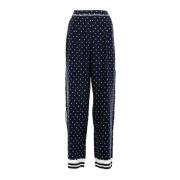 Blauwe Palazzo Broek voor Vrouwen Tommy Hilfiger , Blue , Dames