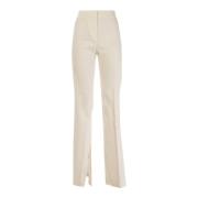 Elegante Zomer Linnen Broek Pinko , White , Dames