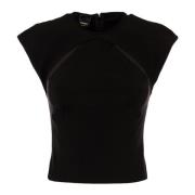 Elegante Zwarte Top voor Vrouwen Pinko , Black , Dames