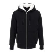 Stijlvolle Zip-through Sweatshirt voor Heren Moose Knuckles , Black , ...