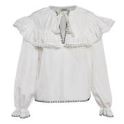 Pre-owned Fabric tops Miu Miu Pre-owned , White , Dames