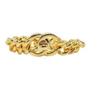 Pre-owned Metal chanel-jewelry Chanel Vintage , Yellow , Dames