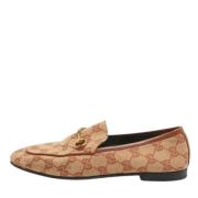 Pre-owned Canvas flats Gucci Vintage , Beige , Dames