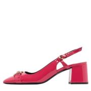 Pre-owned Leather heels Versace Pre-owned , Pink , Dames