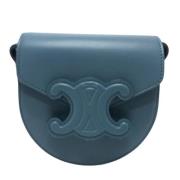 Pre-owned Leather celine-bags Celine Vintage , Blue , Dames