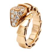 Pre-owned Rose Gold rings Bvlgari Vintage , Yellow , Dames