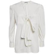 Pre-owned Fabric tops Yves Saint Laurent Vintage , White , Dames