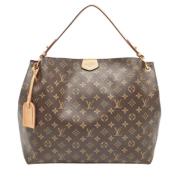 Pre-owned Coated canvas handbags Louis Vuitton Vintage , Brown , Dames