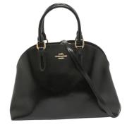 Pre-owned Leather handbags Coach Pre-owned , Black , Dames