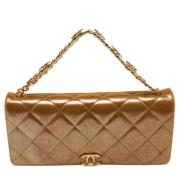 Pre-owned Leather chanel-bags Chanel Vintage , Yellow , Dames