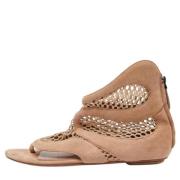 Pre-owned Mesh flats Alaïa Pre-owned , Beige , Dames