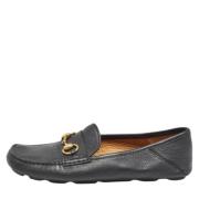 Pre-owned Leather flats Gucci Vintage , Black , Heren