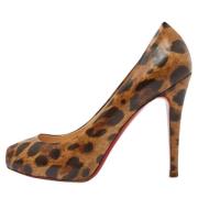 Pre-owned Leather heels Christian Louboutin Pre-owned , Brown , Dames