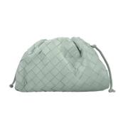 Leather pouches Bottega Veneta , Green , Dames