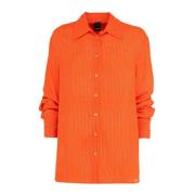 Gestreepte Damesblouse Outlet Prijs Pinko , Orange , Dames