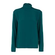 Elegante Groene Blouse met Lange Mouwen Pinko , Green , Dames