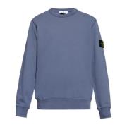 Sweatshirt met logo Stone Island , Blue , Heren