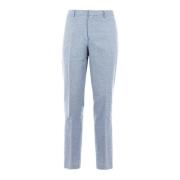 Elegante Heren Katoenen Chino Broek Liu Jo , Blue , Heren