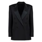 Dubbelrijige wollen blazer Isabel Marant , Black , Dames