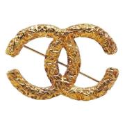 Pre-owned Metal chanel-jewelry Chanel Vintage , Yellow , Dames