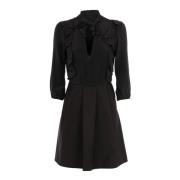 Elegante Zwarte Jurk voor Vrouwen Patrizia Pepe , Black , Dames