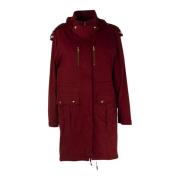 Dames Parka Jas Rood Aarde Patrizia Pepe , Red , Dames