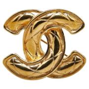 Pre-owned Metal chanel-jewelry Chanel Vintage , Yellow , Dames