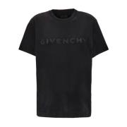 Casual Katoenen T-Shirt voor Mannen Givenchy , Black , Dames