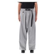 Grijze Wollen Track Pants Met Zakken Y-3 , Gray , Heren