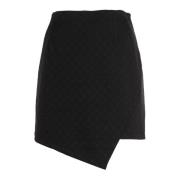 Zwarte Korte Rok Outlet Prijs Patrizia Pepe , Black , Dames