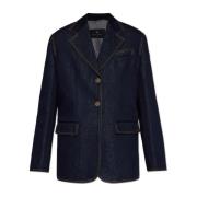 Loszittende denim blazer Etro , Blue , Dames